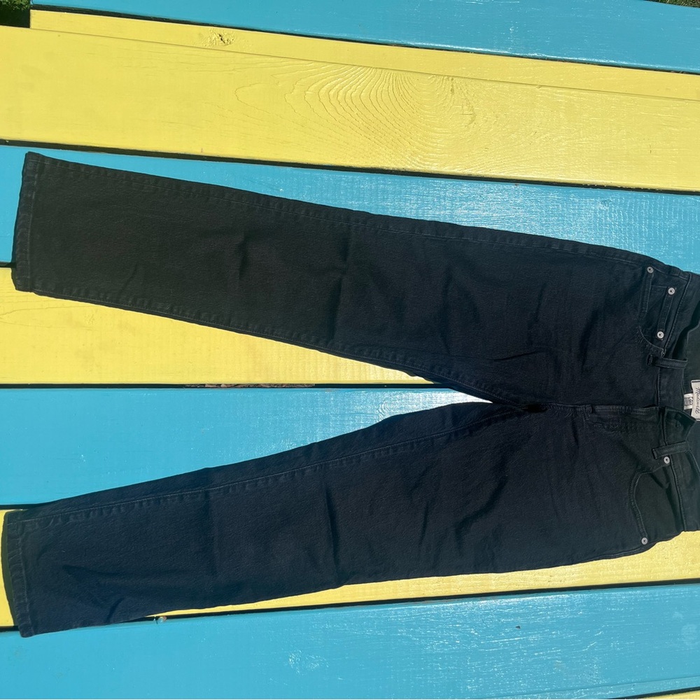 Madewell Black Straight-Leg Jeans